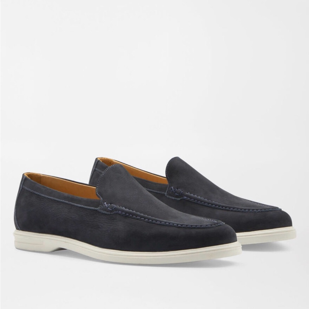 NWT IN BOX! Peter Millar Excursionist Nubuck Leather Venetian Loafer -12